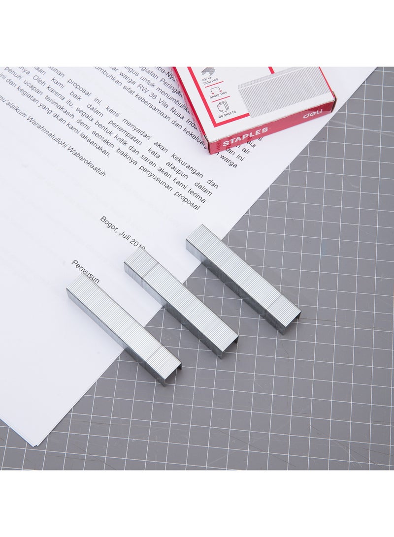 Deli E0013 Staples, 23/13 1000PCS Box Sharp Tips Silver 鈥?For Heavy-Duty Binding - Image 5