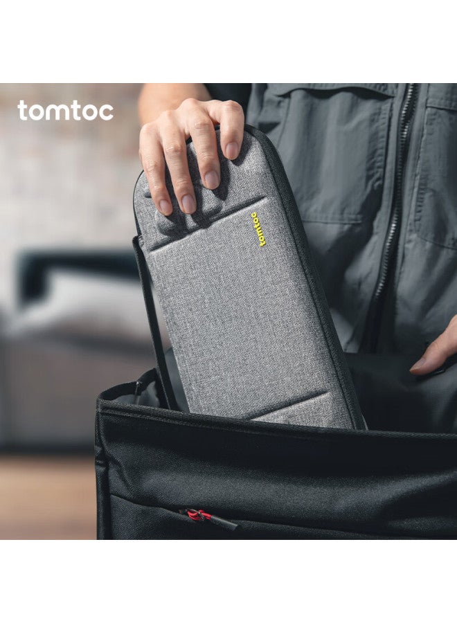 Tomtoc Steam Deck Storage Case, Hard Shell Storage Bag, Slim And Lightweight Bag, Handbag, Light Gray - Image 5