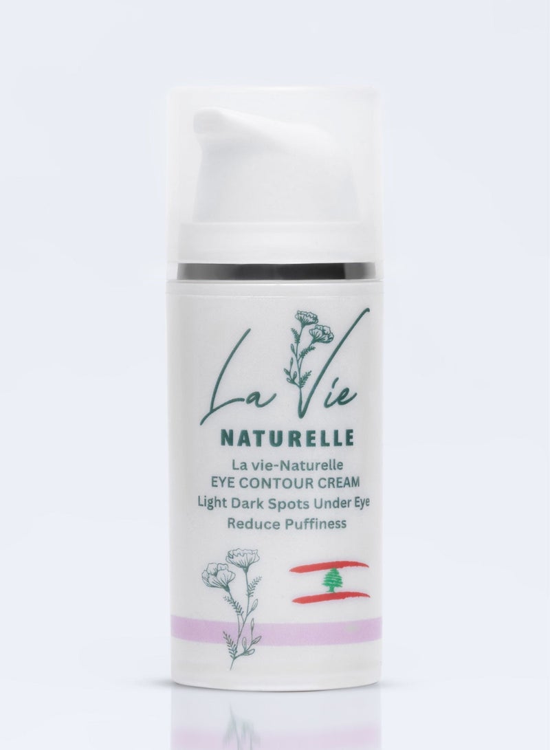 la vie naturelle Eye Contour Cream Natural Formula for Dark Spots and Puffiness Reduction Under Eye Treatment Daily Care - Image 2