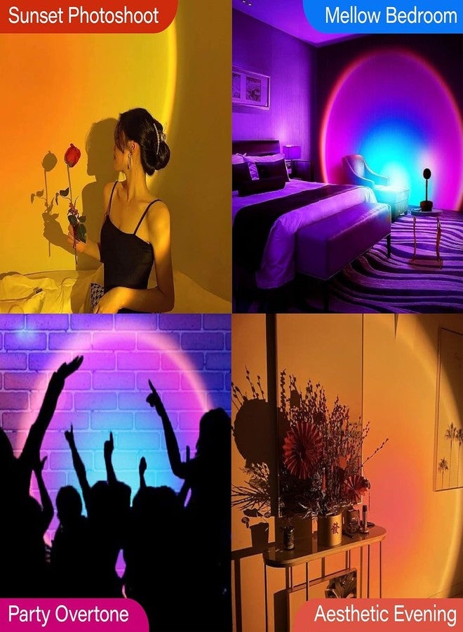 Sunset Atmosphere lamp Night Lamp + RGB Light Romantic Projector for Bedroom for Kids and Adult | Remote & Stand | (Atmosphere lamp) - Image 4