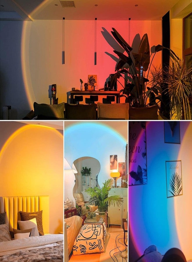 Sunset Atmosphere lamp Night Lamp + RGB Light Romantic Projector for Bedroom for Kids and Adult | Remote & Stand | (Atmosphere lamp) - Image 2