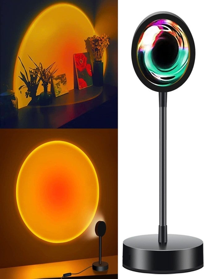 Sunset Atmosphere lamp Night Lamp + RGB Light Romantic Projector for Bedroom for Kids and Adult | Remote & Stand | (Atmosphere lamp) - Image 1