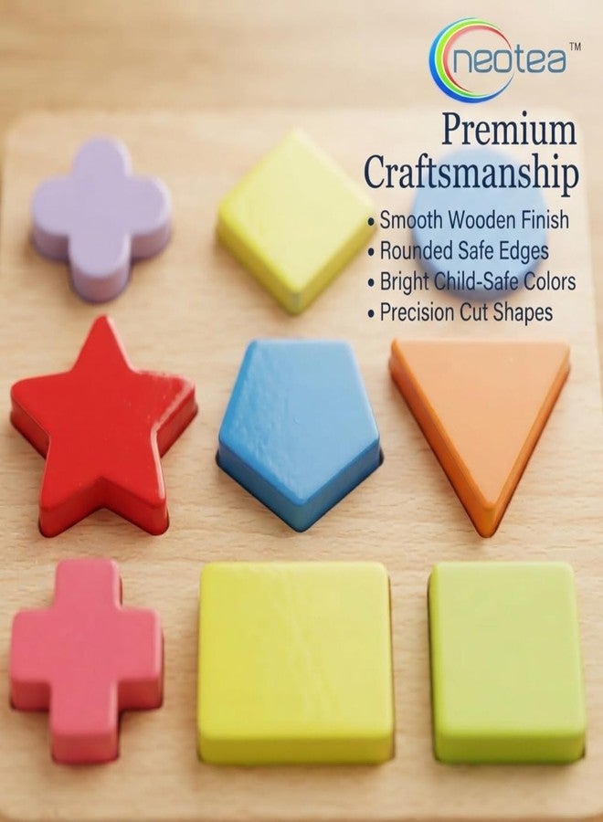 Neotea Kids Wooden Shape and Color Puzzle | Educational Jigsaw Board Game for 3+ | Preschool Learning Toy | Problem-Solving Skills | Multicolor Matching Game for Toddlers & Kids - Image 5