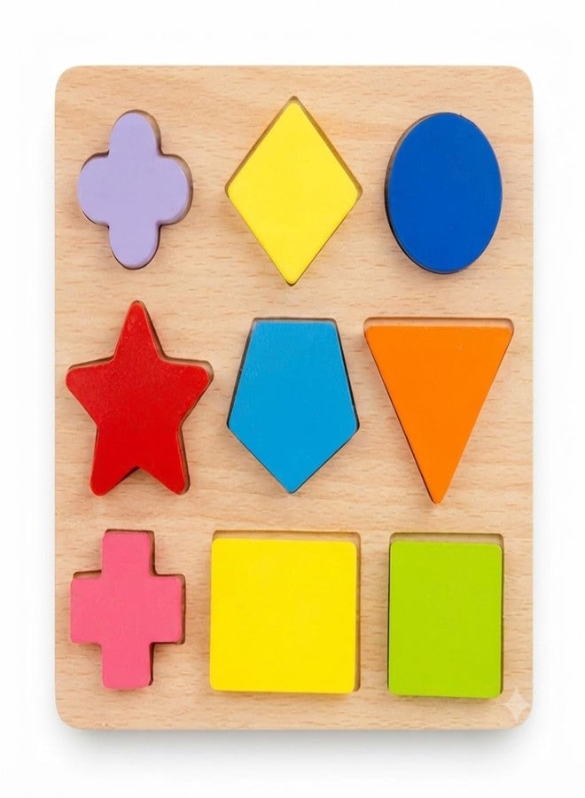 Neotea Kids Wooden Shape and Color Puzzle | Educational Jigsaw Board Game for 3+ | Preschool Learning Toy | Problem-Solving Skills | Multicolor Matching Game for Toddlers & Kids - Image 1