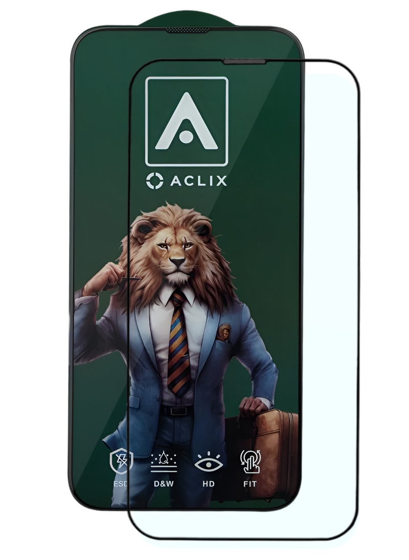ACLIX Antistatic ESD Dustproof Premium Quality High Definition Tempered Glass Screen Protector Designed For  iPhone 15 Pro - Image 1
