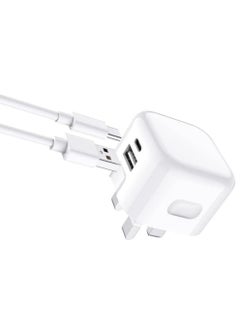 ELTRAZONE Galaxy A04 / A04s / A04 Core USB C Charger Plug 20W Dual Port USB C Fast Charger PD&QC 3.0 USB C Charging Plug Power Delivery Wall Adapter For Samsung Galaxy A04 / A04S / A04 Core (WHITE)  - Image 4