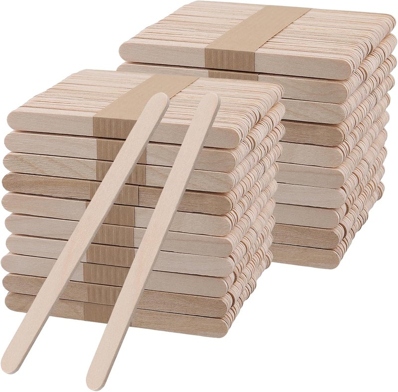 SHEUTSAN SHEUTSAN 3000pcs 45 Inch Popsicle Sticks Wooden Craft Sticks Wood Ice Cream Stick for DIY Crafts Home Art Projects  - Image 1