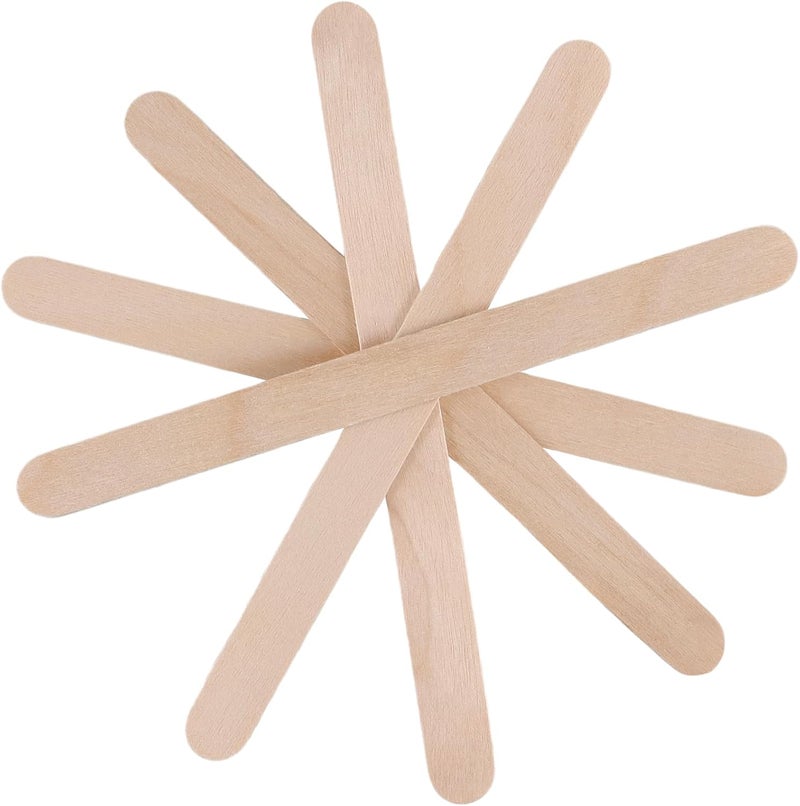 SHEUTSAN SHEUTSAN 3000pcs 45 Inch Popsicle Sticks Wooden Craft Sticks Wood Ice Cream Stick for DIY Crafts Home Art Projects  - Image 5