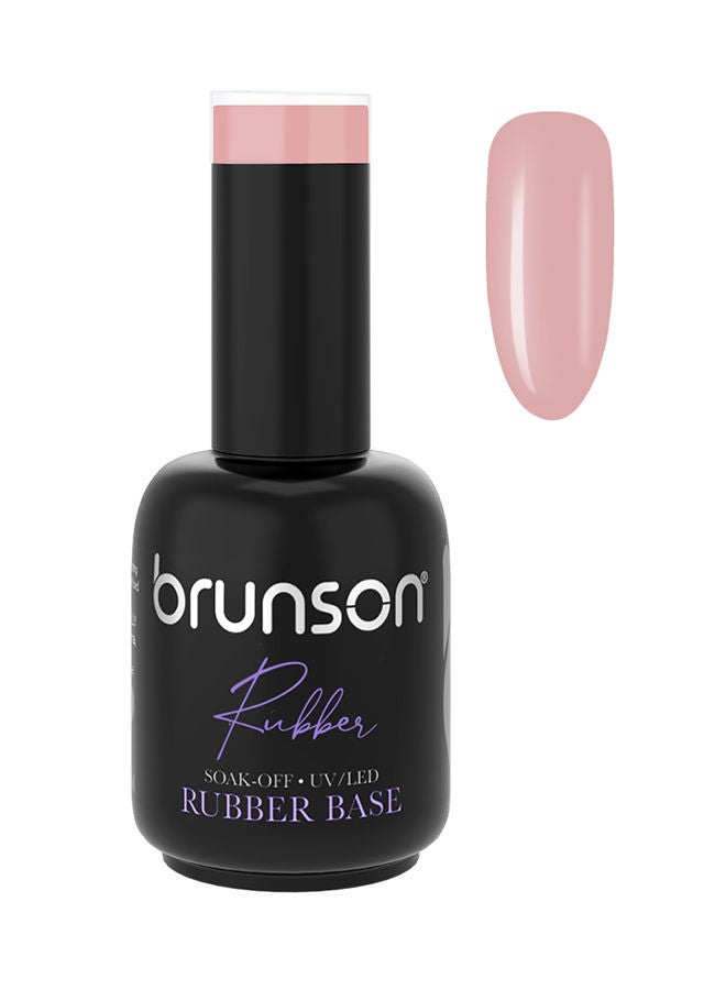 brunson Rubber Base Gel Nail Polish Long Lasting Gel Polish Base for Chip-Free Shine Strengthens French Manicure Rubber Base Coat UV/LED Rubber Gel Soak Off Hard Gel Polish for Nail Extension Gel 18ml  BRB18
