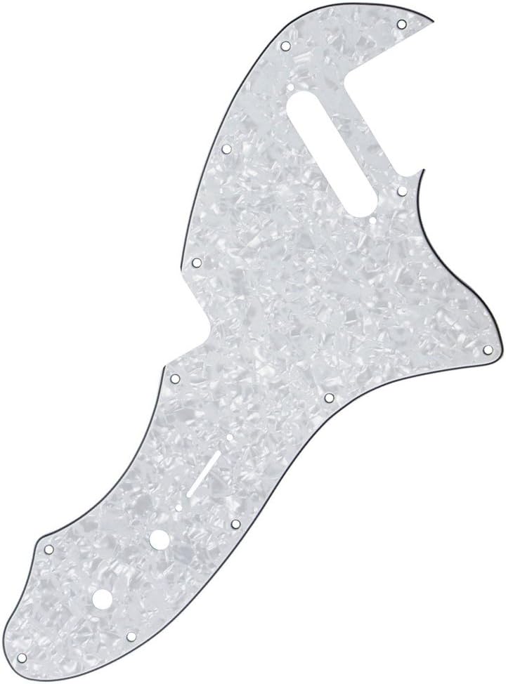 FLEOR 4Ply White Pearl TL Pickguard Guitar Pick Guard Plate with Screws Fit 69 TL Thinline Re-issue Guitar Part - Image 4