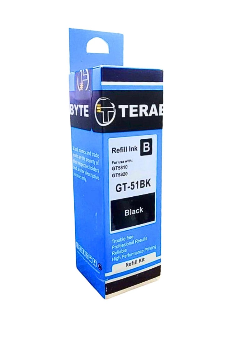Terabyte GT51 Black Ink Compatible Ink Cartridges for DeskJet GT 5810,GT 5820, 5821, 5822, 310,315,316,319,410,415,416,419 720,750,790 Printers - Image 2