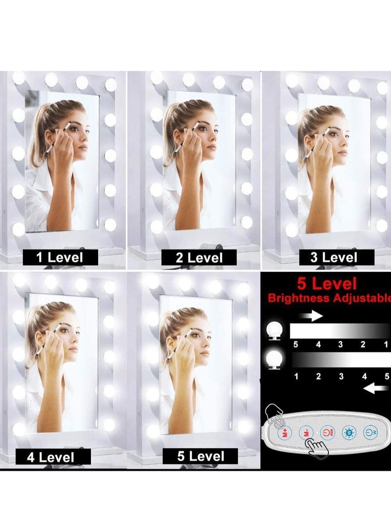 Mirror Lights Vanity Lighting 10 LED Bulb Make up Decoration Lights Hollywood Style 16 Modes Color Changing Lights for Home Bedroom Bathroom Dressing Room（USB Powered, RGBW) - Image 5