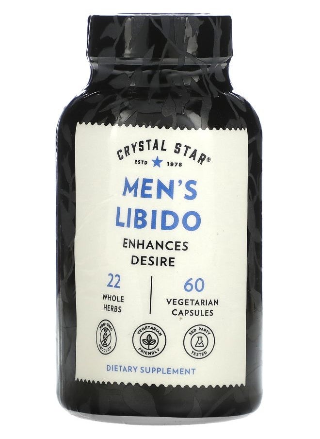 Crystal Star Men's Libido 60 Vegetarian Capsules 
