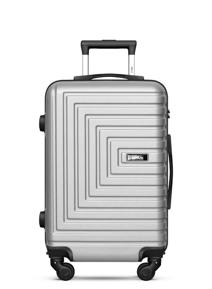 منيك مجموعة حقائب سفر للحج قطعتين بعجلات دوارة وقفل  مقاس  و بوصة فضي - Image 3