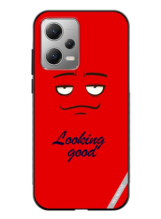 VR CREATIVE Protective Case Cover For Xiaomi Redmi Note 12 Looking Good Face Design Multicolour - Image 1