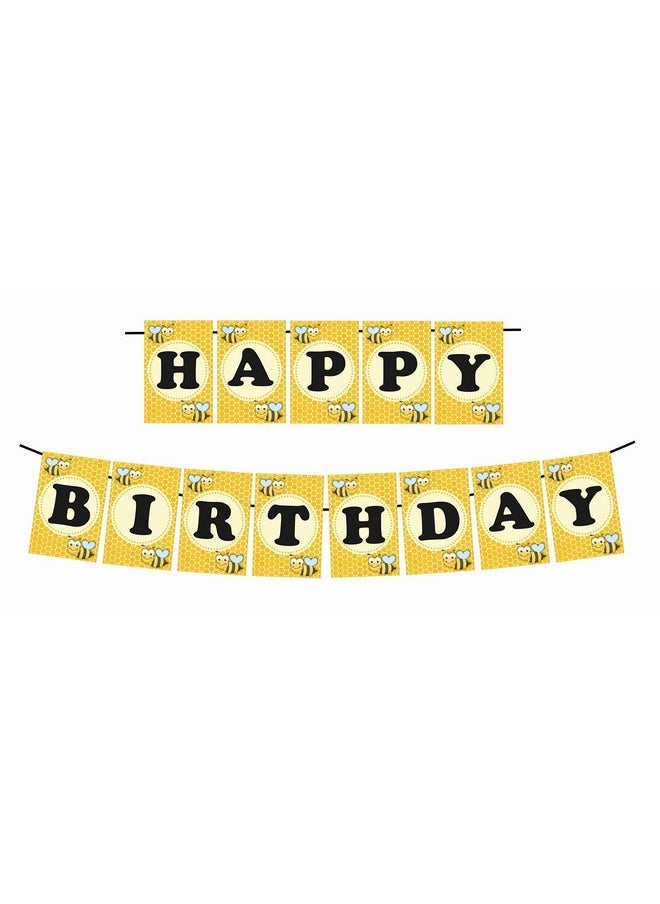 Balloonistics Balloonistics Birthday Balloons Banner Curtains Decorations Kit for Boys Girl Baby Kids First Bday Home Room Decor Photo Shoot Backdrop and Theme Party (Honeybee)  - Image 5