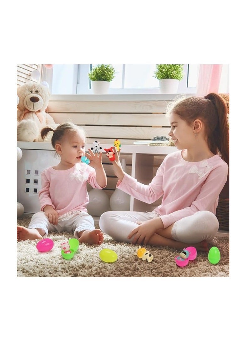 Set Of 5 Silicone Finger Puppets for Children and Babies, Animals Shape Bath Toy, Hand Puppet Stories Cute Small Dolls Rubber Bath Toy Gift for Children (Chicken-Cat-Cow-Dog-Sheep) - Image 4