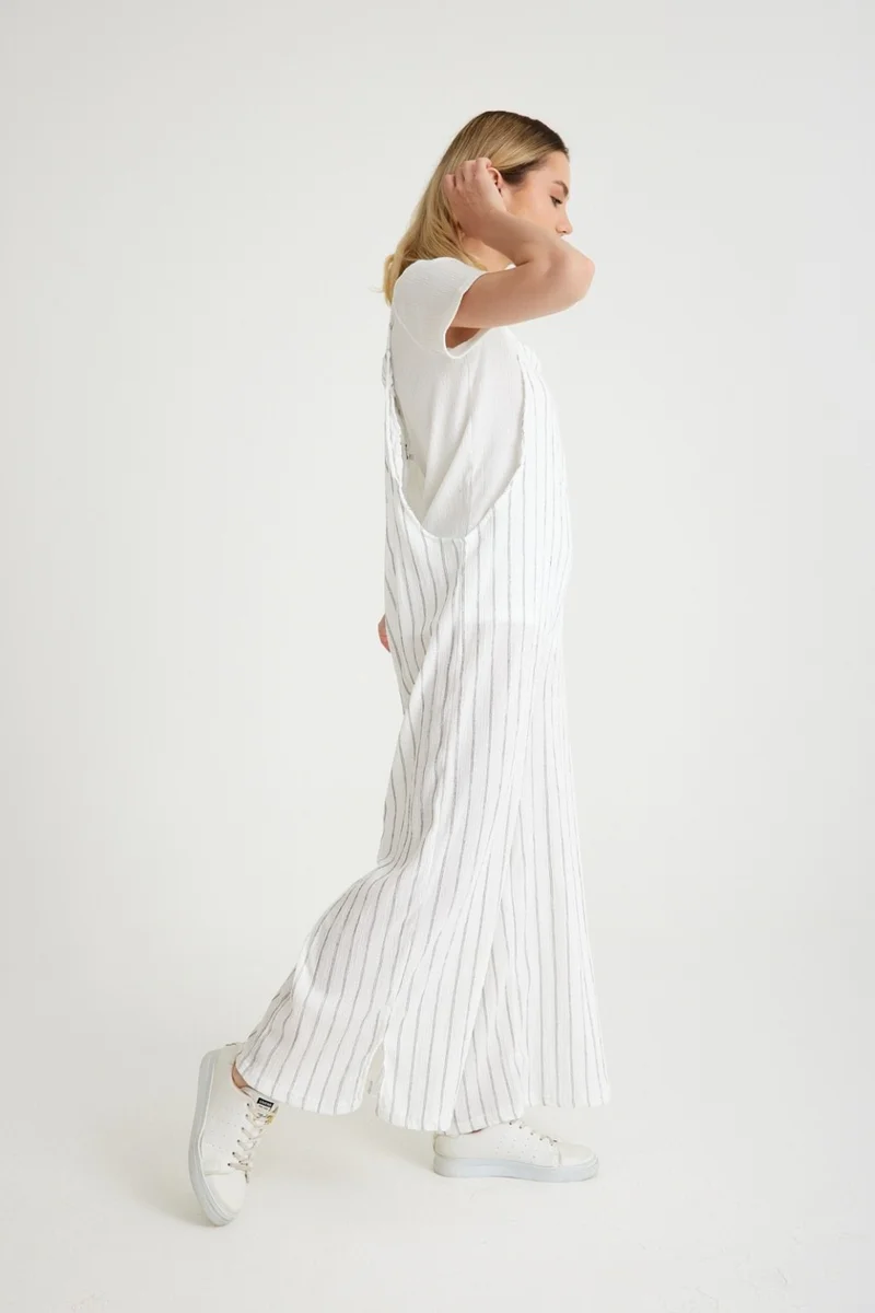باربورا Daily Strappy Loose Cut Summer Women's Jumpsuit 5104 STRIPPED