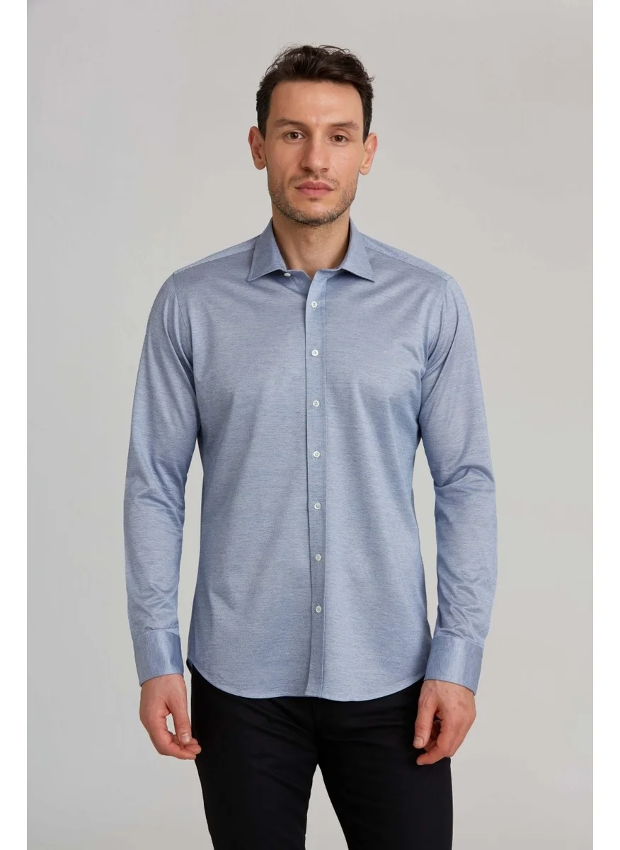 Bisse Platinum Regular Fit Shirt Blue PLTG018_D35