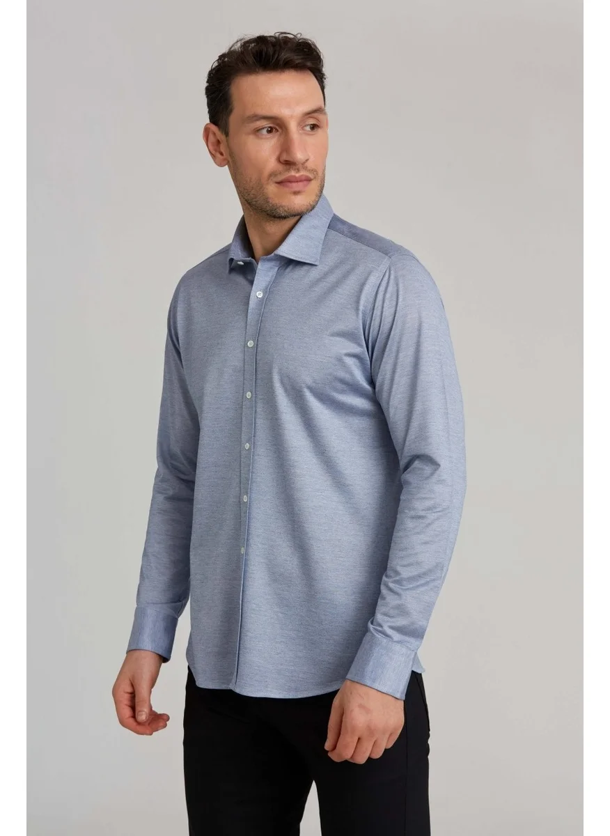 Bisse Platinum Regular Fit Shirt Blue PLTG018_D35
