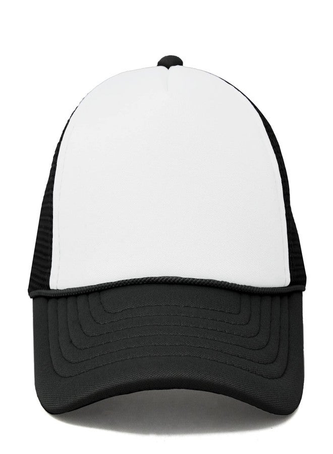 DALIX Infant Trucker Hat Baby Cap Tiny Extra Small Girls Boys in Black White - Image 4