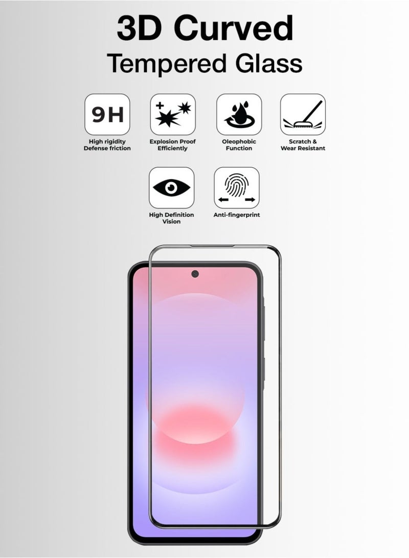 glassology 9H Screen Protector for Samsung Galaxy A57 Ultra Clear, Scratch Resistant & Bubble Free - Image 2