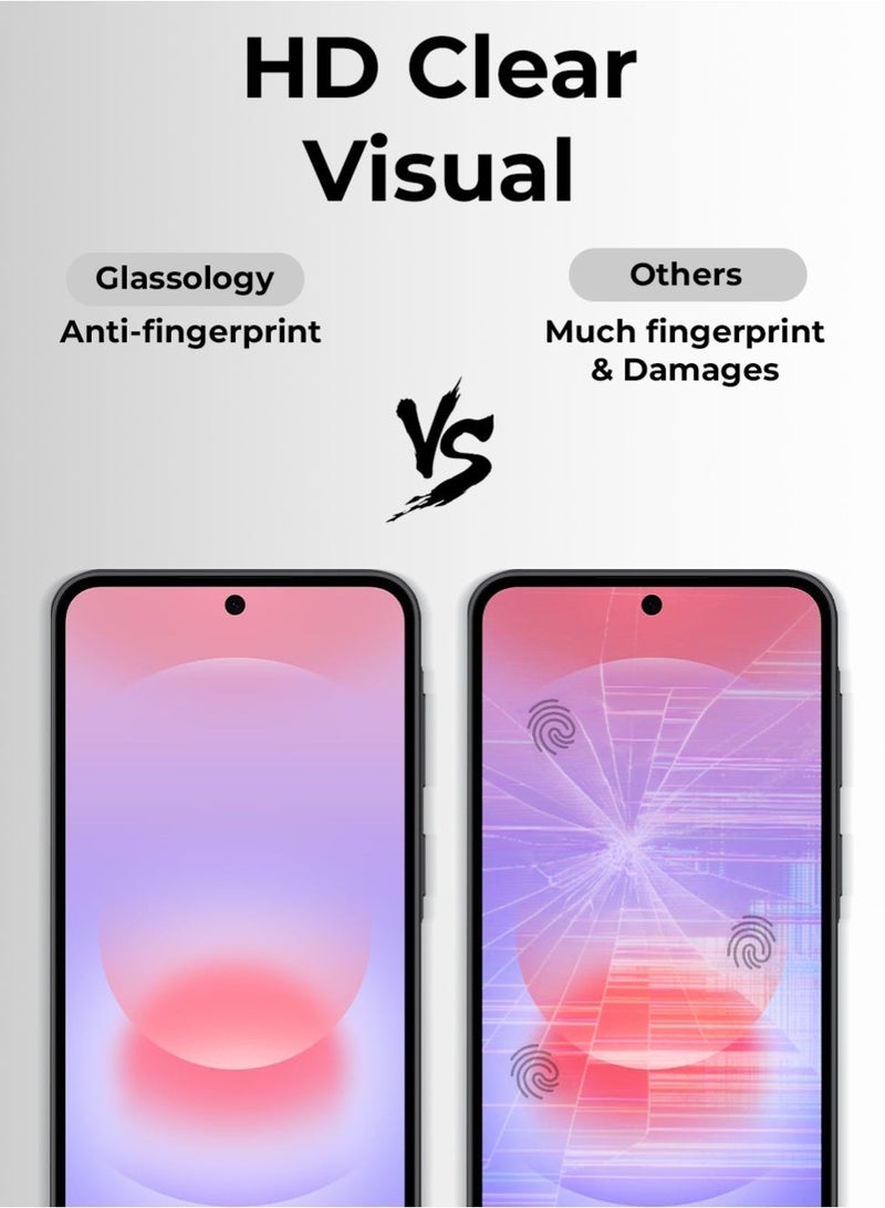 glassology 9H Screen Protector for Samsung Galaxy A57 Ultra Clear, Scratch Resistant & Bubble Free - Image 4