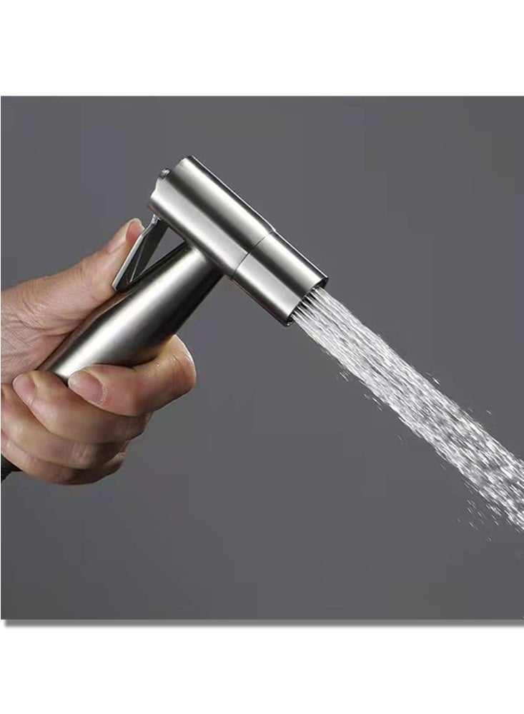 موندا رشاش بيديه محمول مصنوع من الفولاذ المقاوم للصدأ 304 للمرحاض، بخاخ حفاضات الحمام، مجموعة شطاف ذاتية التنظيف مع تحكم قابل للتعديل في ضغط الماء - Image 4