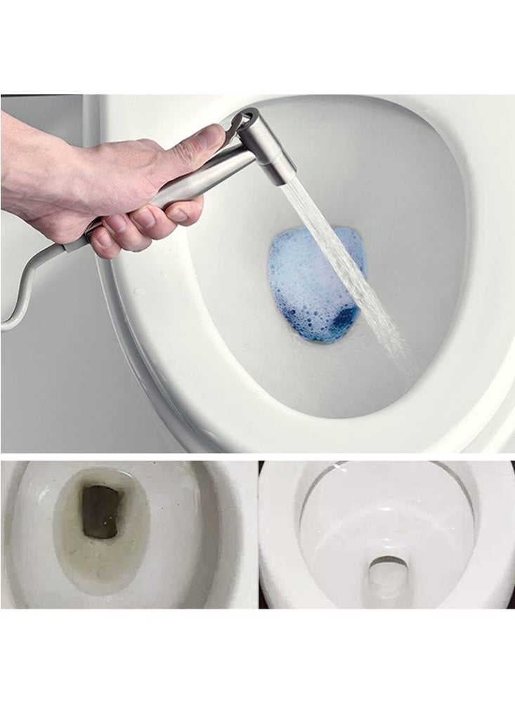 موندا رشاش بيديه محمول مصنوع من الفولاذ المقاوم للصدأ 304 للمرحاض، بخاخ حفاضات الحمام، مجموعة شطاف ذاتية التنظيف مع تحكم قابل للتعديل في ضغط الماء - Image 5