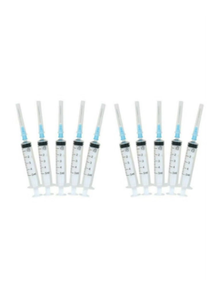 3W Healthcare Pack Of 10 Medical Disposable Syringe 5ml With Needle  - Image 2