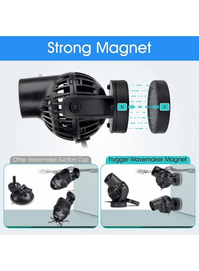 hygger Aquarium Wave Maker Circulation Pump, 1320 GPH Ultra-silence Fish Tank Powerhead with Strong Magnet Suction Base for Freshwater or Saltwater Fish Tank, 360° Rotating Submersible Water Pump - Image 4