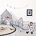 LimitlessFunN 4pc Space Rocket Ship Kids Pop Up Play Tent Crawl Tunnel Ball Pit Includes Star Lights Carrying Case Children Indoor Castle Playhouse for Boys Toddlers 47 D x 126 W x 53 H - Image 2