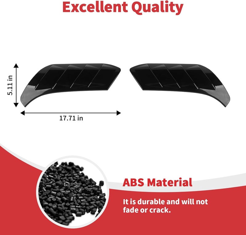Linskip Fender Vent Sets for 2022-2024 Ford Bronco Raptor - Gloss Black - Image 5