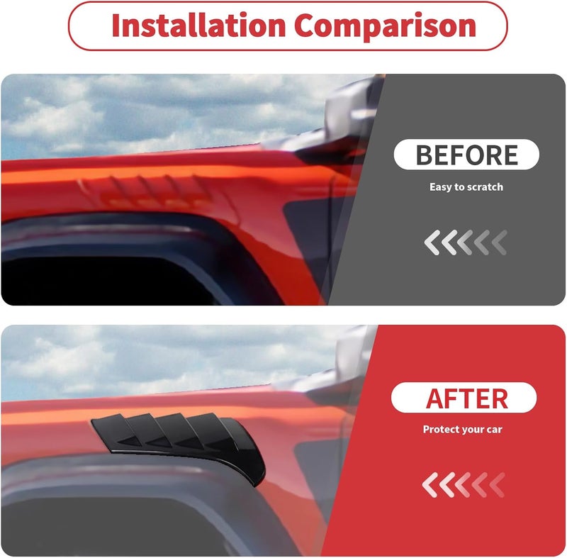Linskip Fender Vent Sets for 2022-2024 Ford Bronco Raptor - Gloss Black - Image 2