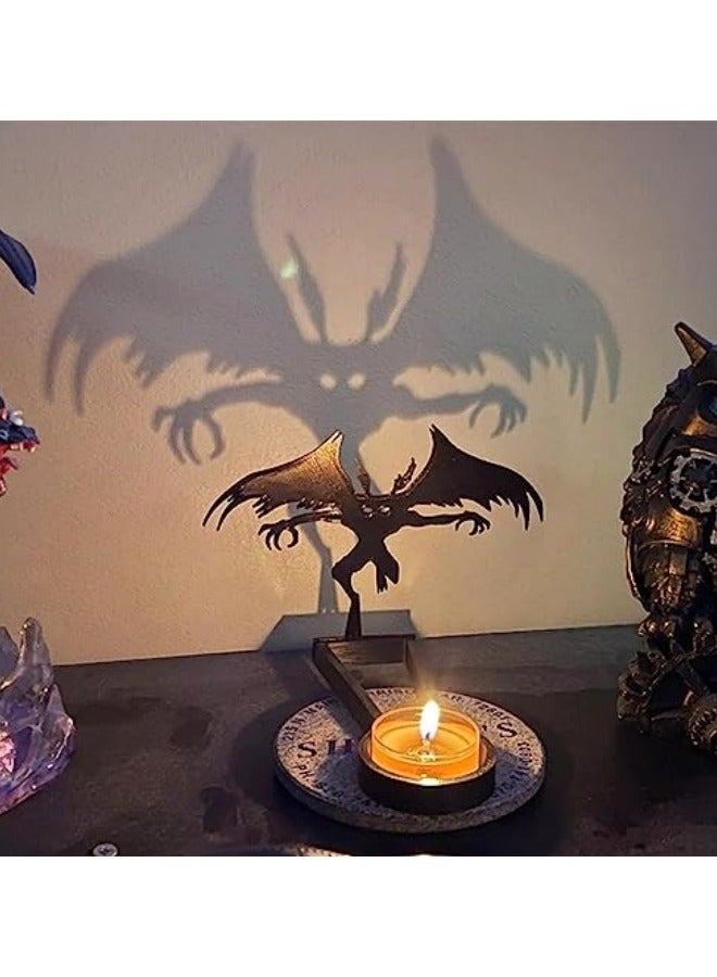 CCOVERY Funny Silhouette Tea Light Candle Holder, Shadow Magnification Caster Candlestick, Holiday Atmosphere Candle Stands - Image 2