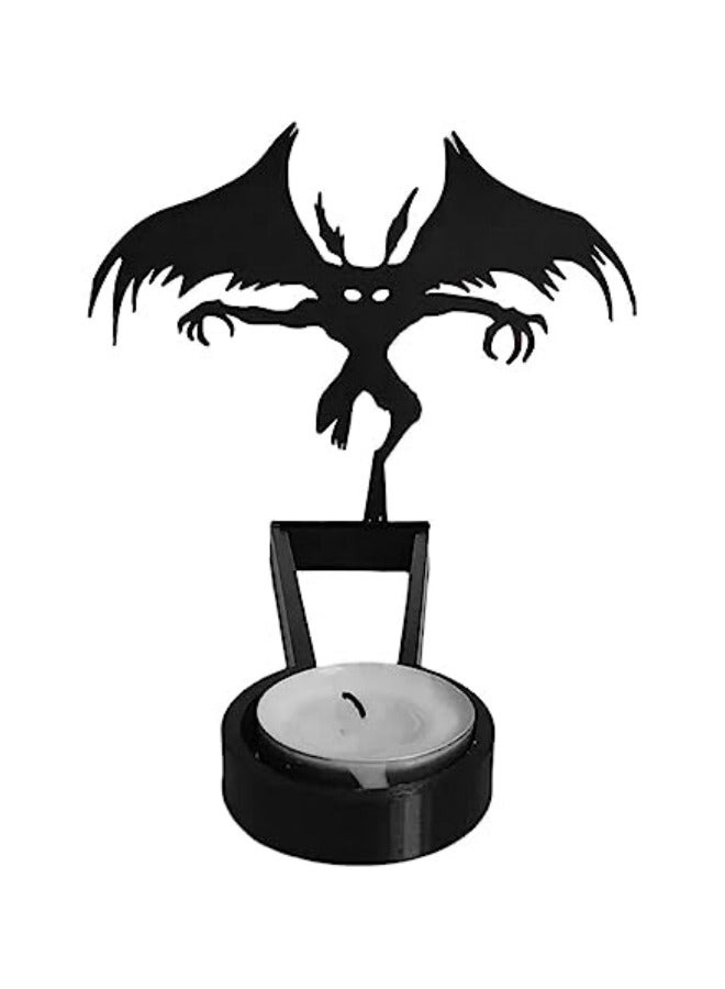 CCOVERY Funny Silhouette Tea Light Candle Holder, Shadow Magnification Caster Candlestick, Holiday Atmosphere Candle Stands - Image 1