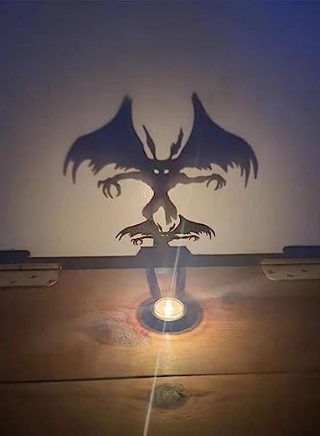 CCOVERY Funny Silhouette Tea Light Candle Holder, Shadow Magnification Caster Candlestick, Holiday Atmosphere Candle Stands - Image 4