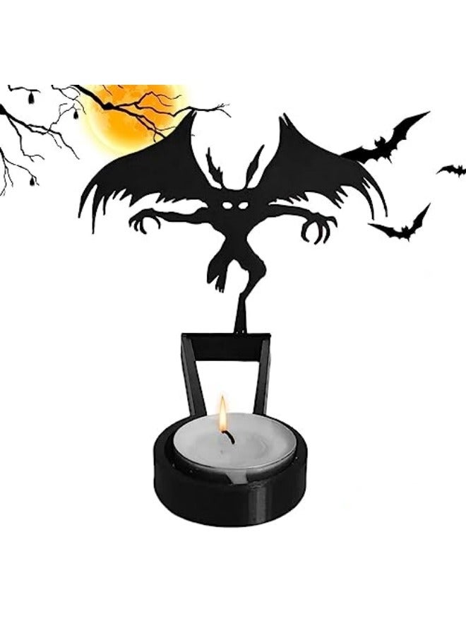 CCOVERY Funny Silhouette Tea Light Candle Holder, Shadow Magnification Caster Candlestick, Holiday Atmosphere Candle Stands - Image 5