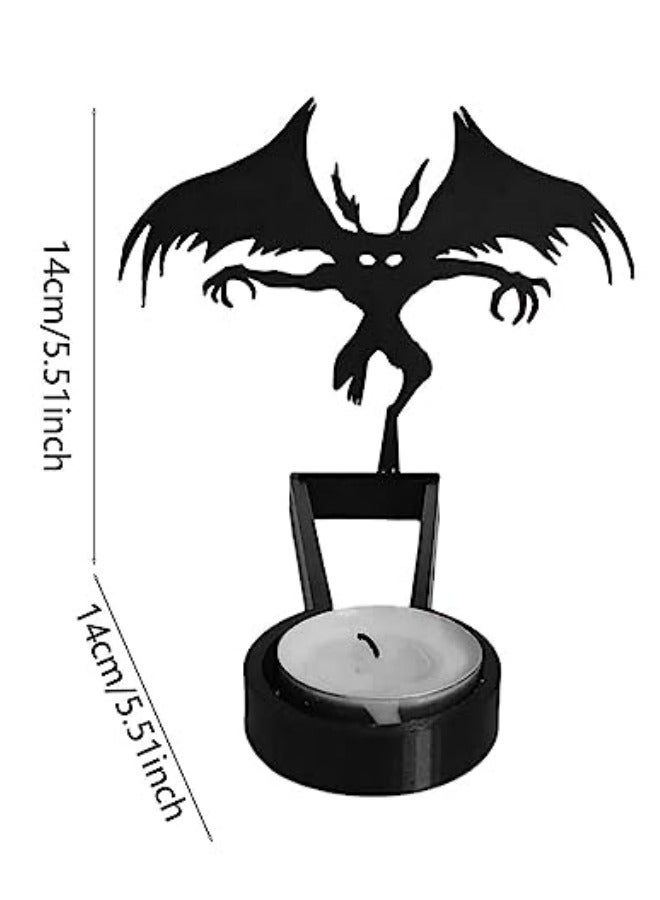 CCOVERY Funny Silhouette Tea Light Candle Holder, Shadow Magnification Caster Candlestick, Holiday Atmosphere Candle Stands - Image 3