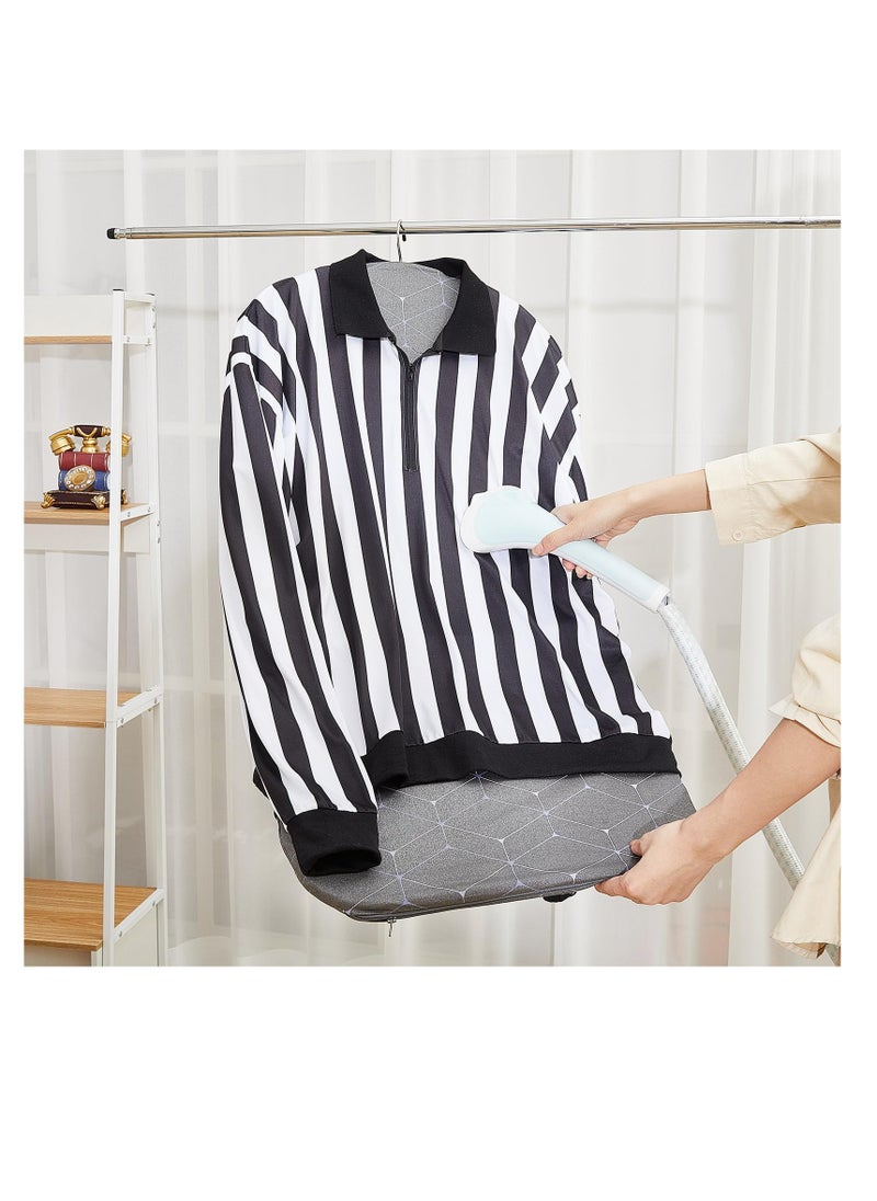 Excefore - Garment Steamer Hanging Ironing Board, Standing Handheld Garment Steamer, Dust Bag Clothes Steamer, Laundry Clothes Hanging Standing Handheld Accessory, Anti-steam Pad, Grey - Image 1