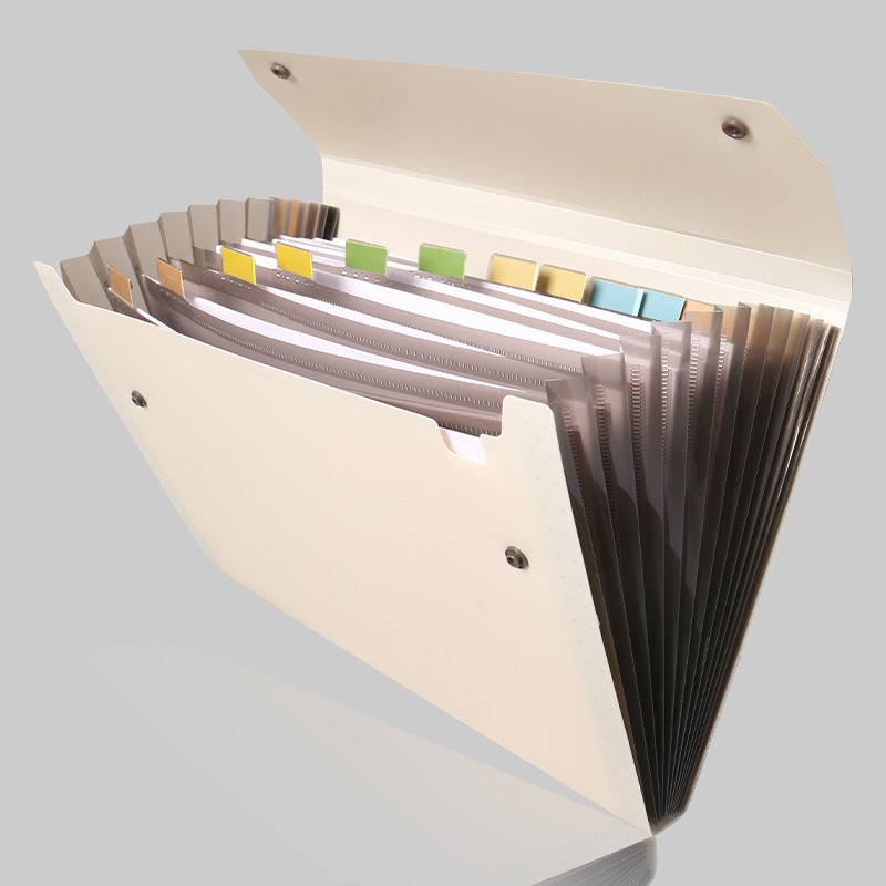 Double Buckle 13-Pocket Expanding File, A4, Waterproof, Large Capacity - Image 5