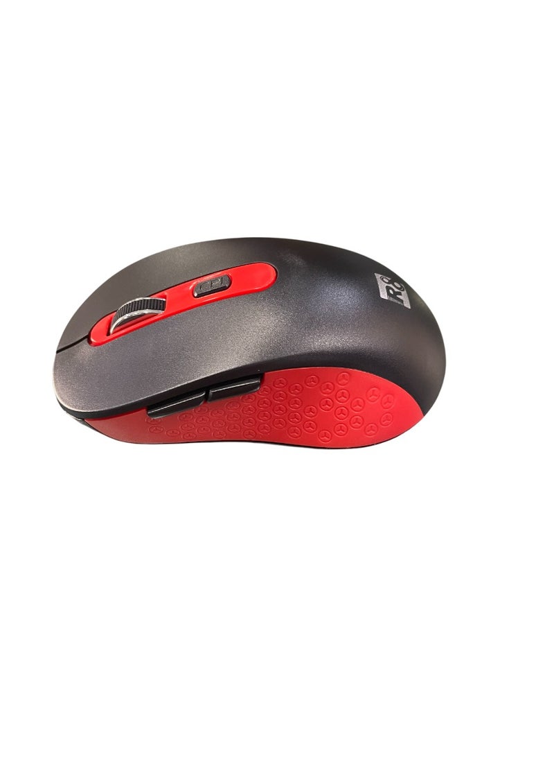 أر8 ماوس لاسلكي R8 باللونين الأسود والأحمر - Image 3