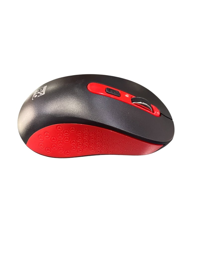 أر8 ماوس لاسلكي R8 باللونين الأسود والأحمر - Image 2