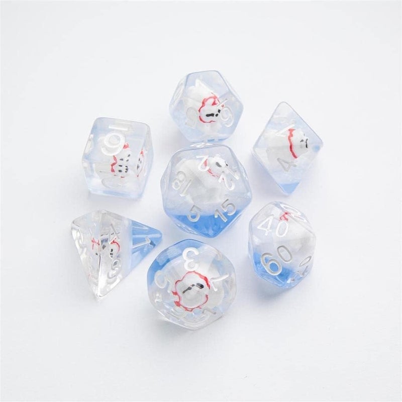 Asmodee Gamegenic Embraced Series Polar Bear RPG Dice Set - 7 Pieces - Image 3