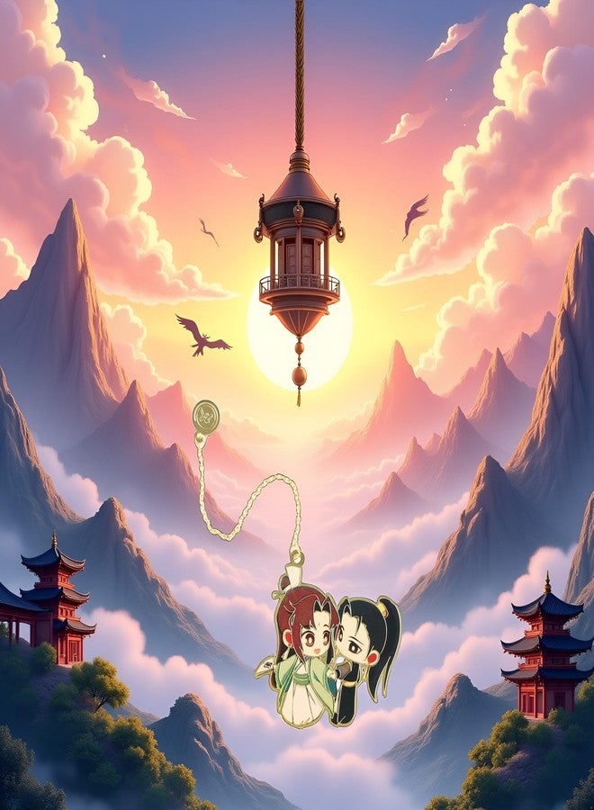 Zhuluck Metal Bookmark, Mo Dao Zu Shi Bookmark Grandmaster of Demonic Cultivation Wei Wuxian LAN Wangji Metal hollowing Chinese Style Tassel Book Markers Pagination Book Accessories - Image 3