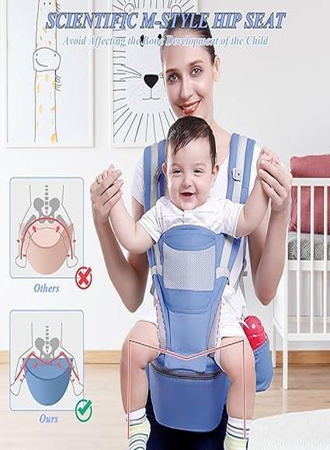Calyrex حاملة أطفال كاليريكس 3 في 1 قابلة للتهوية، حاملة أطفال متعددة الوظائف وخفيفة الوزن، حقيبة ظهر مريحة لحمل الأطفال، حمل أمامي وخلفي للأطفال حديثي الولادة والأطفال الصغار من 3 إلى 36 شهرًا (رمادي) - Image 3