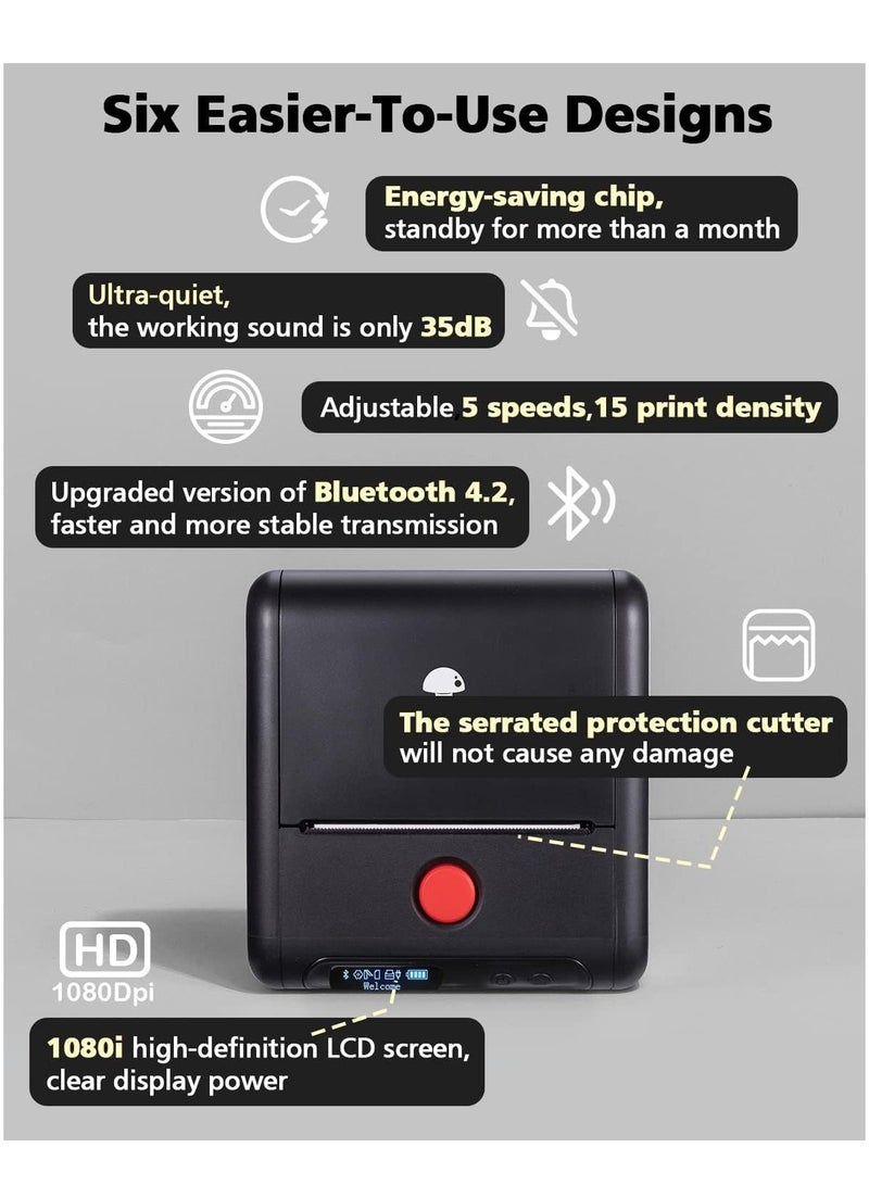 phomemo M200 Bluetooth Wireless Label Printer Memoking Label Makers Machine Compatible with Android iOS System - Image 2