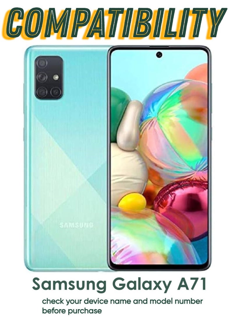ACLIX 4 Pieces Antistatic ESD Dustproof Premium Quality High Definition Tempered Glass Screen Protector Designed For Samsung Galaxy A71 - Image 3