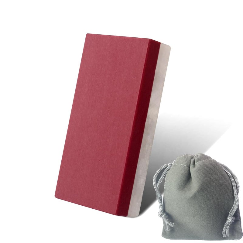 CBRIGHT Small Sharpening StoneCombination Whetstone 300010000 Mini Knife Sheath Pocket Stone Fine Ruby Stone and Agate Stone2 Inch
