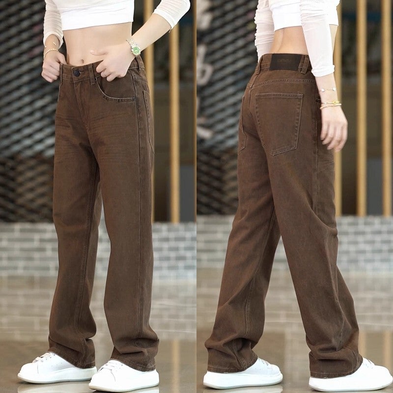 Unisex Classic Denim Jeans Loose Fit Daily Outdoor Wear - Image 1
